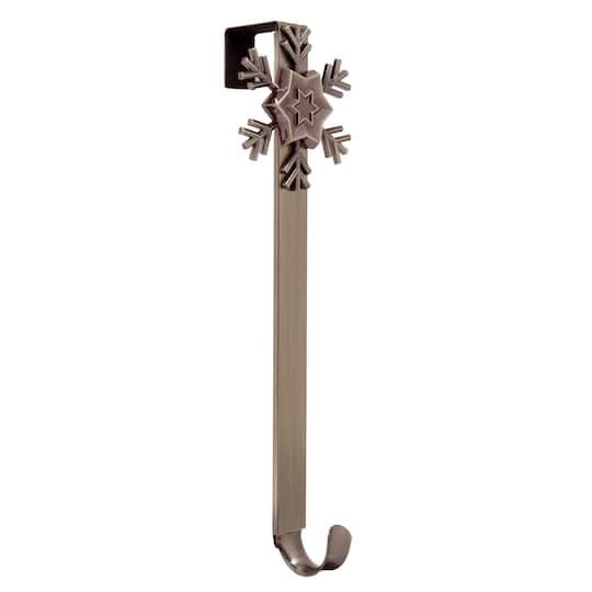 Haute Decor Rubbed Bronze Snowflake Adjustable Wreath Hanger